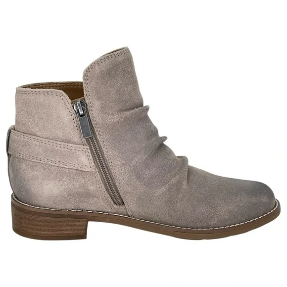 Earth Naira Taupe Leather Womens Ankle Boots Size 6M - Picture 5 of 13